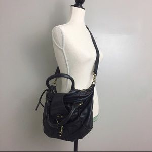 Linea Pelle Black Leather Purse
